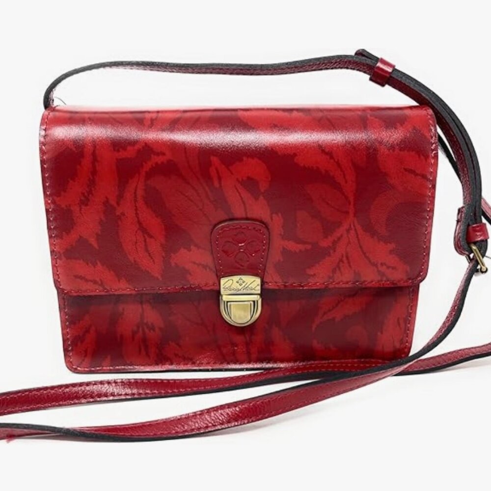 Patricia Nash Locri Leather Crossbody Bag with Dust Bag New